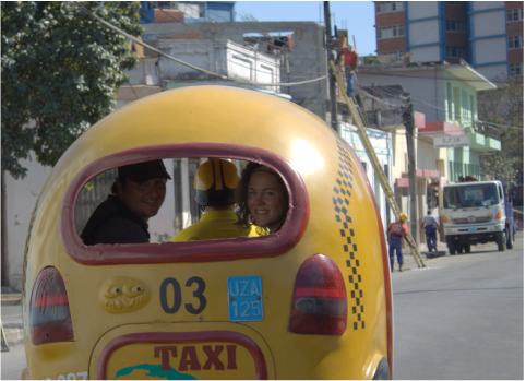 Coco cabs - winging it for dirt cheap - Cuba, Santiago de Cuba, travel, holiday, Nicola Gordon, ZoomTravels